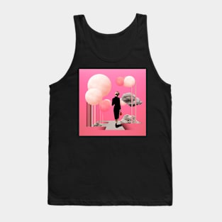 Pink Collage Tank Top